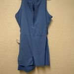 Spanx NWT Cornflower Blue Zip Front Racerback Dress Size 2X Photo 8