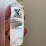 SATUR Classic Small Logo Short Sleeve White T Photo 8