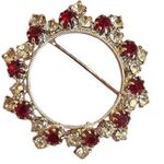 Hobe Rhinestone Wreath Brooch Photo 0