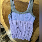 Lululemon Women’s  Lilac purple Charcoal gray workout tank top size 10 EUC Photo 0
