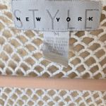 Style New York Crochet Vest Size Medium Boho White Photo 2
