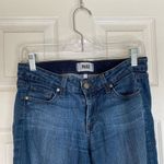 Paige Peg Skinny Jeans Dark Wash Low Rise Stretch Denim Size 28 Photo 3