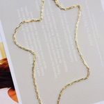 Set Of 2/ Freshwater Peal Pendant With 16 Inches Paper Clip Chain Silver Photo 3