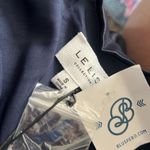 NWT Lelis Collection Women's Navy Blue Satin Lined V Neck Halter Dress Size S Photo 5