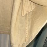 Calypso St. Barth  Size L Beige Linen Dress with Sequined Neckline Photo 8