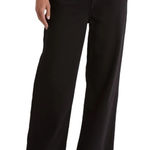 Rag and Bone  Lori Mid-rise Wide Leg Pants 25 Black Denim‎ Photo 0
