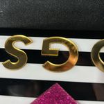 Milly Black and White Box Purse with Gold Chain and Dusty Photo 5