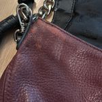 Michael Kors  Black and Maroon Leather Convertible Crossbody Bag Photo 3