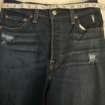 Levi's Levi’s Dark Wash High Rise Ribcage Distressed Straight Ankle Jeans Size 26 Photo 4