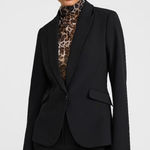 EXPRESS The Editor Studio Stretch One Button Black Women's Blazer Size 10 Photo 0
