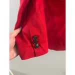 Banana Republic  Womens Long and Lean Linen Blazer Size 6 Red Office Business Photo 3