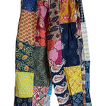 NWT Kathmandu Colorful Patchwork 100% Cotton Lightweight Elastic Waist Pants Blue Size undefined Photo 0