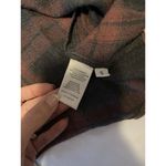 Cloth & Stone  Grey Burgundy Plaid Longsleeved Collared Dress Sz Small S Shift Photo 2