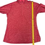 Nike Running Dri Fit Red Long Sleeve 1/4 Zip Pullover Size Large Photo 3