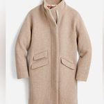 J.Crew Cocoon Coat Italian Stadium-Cloth Wool Blend Nello Gori Beige 2 Photo 0