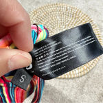 Blackbough NWT  Multicolor Stripes Bikini One Shoulder Top & Bottom Size S Photo 11