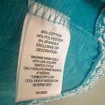Valerie Stevens  Teal and White Patterned Open Cardigan Sz L Photo 4