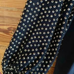 French Connection  Sunspark gold sequin silk Navy Blue Dress​​​​​ size 6 Photo 1