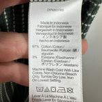 Madewell  Splitneck Raglan-Sleeve Striped Henley V Neck Short Sleeve Shirt Green Photo 5