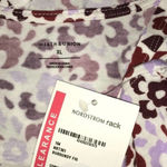 14th & Union Shirred Shoulder Tank Top Floral Tee Photo 4