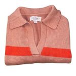 Velvet by Graham & Spencer Women's Lucie Sweater Striped Size XS pink/flame Pink Photo 5