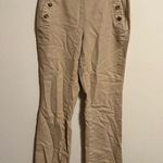 Kate Spade  Khaki Beige Pull On 3-Button Pants- Size 4 Photo 0