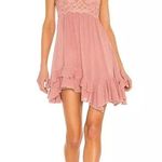 Free People  FP One "Adella" Slip Mini Dress Crochet Tiered Ballet Photo 9