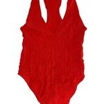 Free People Intimately Free Hot in Halter Red Bodysuit Small Photo 0