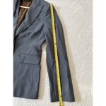 BCBG MaxAzria Women's 2PC Suit Size M/One-Button Jacket Wide Leg Pants Gray Wool Photo 7