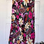 Fifteen Twenty Mia Bias Floral Midi Skirt, Black multi Size Small Photo 0