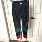 Goldsheep black and white polka dot green red striped leggings Photo 4