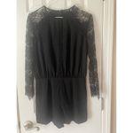Versatile Lace Long Sleeve Short Romper, size Small, $42, B66 Black Photo 3
