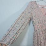 Missguided  Pink Chiffon Dress In Floral Spring Easter Size 8 Photo 4