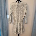 Rails  Jasmine Smocked Waist Mini Dress Cream Snakeskin Print‎ Size Medium Photo 4