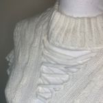 Torn By Ronny Kobo  Ruffle Lace Up Sweater Size S Photo 1
