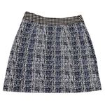 CAbi  Chic Blue and Black Mini Skirt Business Casual Photo 1