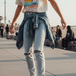 Abercrombie & Fitch Simone High Rise Slim Jeans in Acid Wash Photo 0