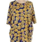 LuLaRoe Oversized Irma High Low Tunic Disney Beauty & The Beast Roses Size M Photo 0