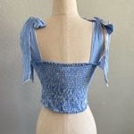 Koch  Cece‎ Smocked Top Size Small EUC Shoulder Ties Photo 2