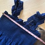 Hill House The Ellie Nap Dress In Wrinkle Resistant Navy Crepe Size Large Photo 8