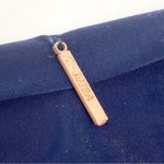 MISA Los Angeles Teget Draped Twist Front Bell Sleeve Mini Dress: Navy Blue Photo 9