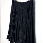 Paul Smith Black Pleated Chiffon Circle Print Midi Skirt Size 42 Photo 5