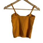Madewell Orange Corset Crop Knit Sweater Tank Fresco Size Small Photo 9