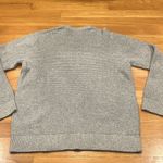 Old Navy   gray waffle knit crew neck sweater size large . Photo 4