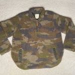 Thread and Supply | Camouflage Wubby Fleece 1/4 Zip Pullover Sweater Sweatshirt Photo 3
