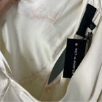 NWT NILI LOTAN Edwige Halter Keyhole Silk Top *stained* Ivory Women’s XL Photo 7