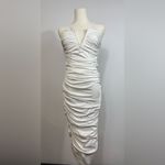 superdown NWT Vivienne Ruched Midi
Dress in White Sz Medium $88 Photo 3