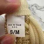 Vintage Cream‎ Braided Pearl Belt Fish Hook Closure Size S/M Photo 4