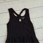 Soft Surroundings crisscross back dress size petite medium tank black high low Photo 4