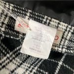 CAMBRIDGE COUNTRY Plaid Skirt Black White Wrap Fringe Edge Midi Size 6 VINTAGE Photo 7